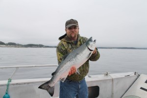 Southeast Alaska silver salmon fishing lodge